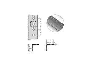 4250623753180 - Stahl-Winkelprofil für Baukastensystem 42 x 42 x 2 mm Länge 2 m verzinkt VE 10 Stk