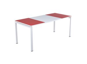 3660141250817 - Paperflow Schreibtisch easyDesk® Breite 1400 mm rot