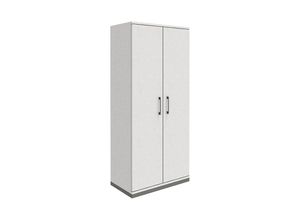 4260429766819 - eurokraft pro P12 - Flügeltürenschrank HxBxT 1869 x 800 x 442 mm weiß