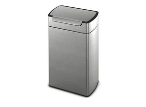 0838810015583 - simplehuman Touch-Abfallsammler Edelstahl matt Volumen 40 l HxBxT 710 x 400 x 300 mm