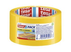 4042448470973 - tesa Sicherheitssiegelband tesapack® secure & strong VE 36 Rollen gelb Bandbreite 50 mm