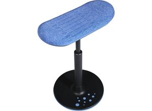 4014296954516 - Hocker SITNESS H Modell H2 mit Skateboardsitz Bezug blau-gemustert Sohle blau