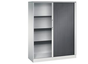 4062084798880 - Rollladenschrank ASISTO Höhe 1617 mm Breite 1200 mm lichtgrau schwarzgrau