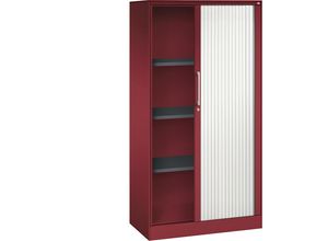 4062084799054 - Rollladenschrank ASISTO Höhe 1617 mm Breite 800 mm rubinrot verkehrsweiß