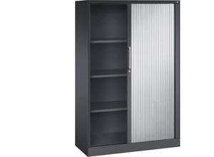 4061261633211 - Rollladenschrank ASISTO Höhe 1617 mm Breite 1000 mm schwarzgrau weißaluminium