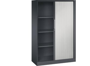 4062084798965 - Rollladenschrank ASISTO Höhe 1617 mm Breite 1000 mm schwarzgrau lichtgrau