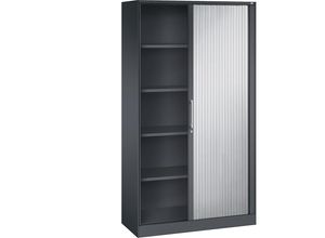 4051803864159 - Rollladenschrank ASISTO Höhe 1980 mm Breite 1000 mm schwarzgrau weißaluminium