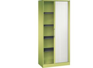 4062084798835 - Rollladenschrank ASISTO Höhe 1980 mm Breite 800 mm viridingrün verkehrsweiß