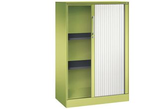 4062084799146 - Rollladenschrank ASISTO Höhe 1292 mm Breite 800 mm viridingrün verkehrsweiß