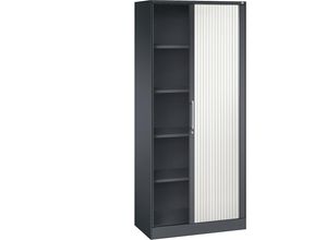 4060061678637 - Rollladenschrank ASISTO Höhe 1980 mm Breite 800 mm schwarzgrau verkehrsweiß