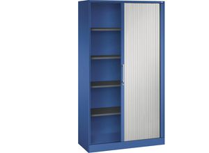 4062084798828 - Rollladenschrank ASISTO Höhe 1980 mm Breite 1000 mm enzianblau lichtgrau