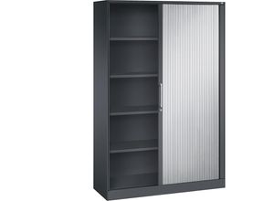 4056211523742 - Rollladenschrank ASISTO Höhe 1980 mm Breite 1200 mm schwarzgrau weißaluminium