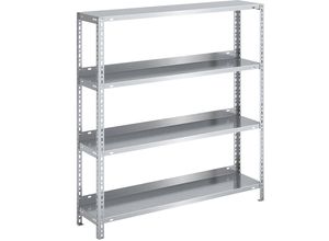 4250623742467 - Akten-Schraubregal verzinkt Regalhöhe 1150 mm Grundregal Breite x Tiefe 1000 x 300 mm 4250623742467 - Akten-Schraubregal verzinkt Regalhöhe 1150 mm Grundregal Breite x Tiefe 1000 x 300 mm