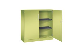 4062084798187 - Flügeltürenschrank ASISTO Höhe 1292 mm Breite 1200 mm 2 Fachböden viridingrün viridingrün