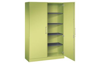 4055404566405 - Flügeltürenschrank ASISTO Höhe 1980 mm Breite 1200 mm 4 Fachböden viridingrün viridingrün