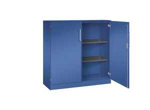 4062084798163 - Flügeltürenschrank ASISTO Höhe 1292 mm Breite 1200 mm 2 Fachböden enzianblau enzianblau