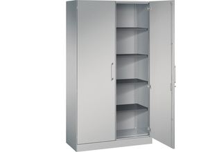 4025314232134 - CP Stahlschrank C 3000 Asisto 141002-000+141002-710 weißaluminium silber 1000 x 435 x 1980 cm aufgebaut