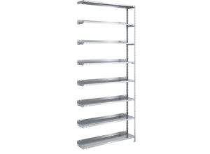 4250623741149 - Akten-Schraubregal verzinkt Regalhöhe 2550 mm Anbauregal Breite x Tiefe 1000 x 300 mm 4250623741149 - Akten-Schraubregal verzinkt Regalhöhe 2550 mm Anbauregal Breite x Tiefe 1000 x 300 mm