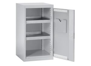 4031068144067 - Umweltschrank und Gefahrstoffschrank mit Zwangsbelüftung HxBxT 90x50x50 cm 2 dichtgeschweißte Wannen lichtgrau - Stumpf