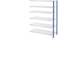 4061753093639 - eurokraft basic Großfach-Steckregal mit Stahlblechböden Tiefe 600 mm Anbauregal HxB 1976 x 1525 mm 4061753093639 - eurokraft basic Großfach-Steckregal mit Stahlblechböden Tiefe 600 mm Anbauregal HxB 1976 x 1525 mm