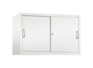 4059369484514 - C+P Aufsatzschrank H790xB1200xT500mm Korpus Verkehrsweiß Fronten Verkehrsweiß Anzahl Fächer 1