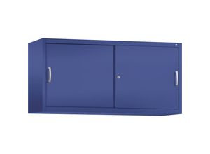 4063332006450 - ACURADO Aufsatzschrank mit Schiebetüren 2 Fachböden HxBxT 790 x 1600 x 500 mm lapisblau