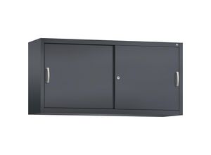 4052574993000 - C+P Aufsatzschrank H790xB1600xT400mm Korpus Schwarzgrau Fronten Schwarzgrau Anzahl Fächer 2