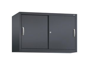 4053597271243 - C+P Aufsatzschrank H790xB1200xT500mm Korpus Schwarzgrau Fronten Schwarzgrau Inneneinrichtung Lichtgrau Anzahl Fächer 1