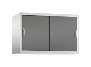 4063332003534 - ACURADO Aufsatzschrank mit Schiebetüren 1 Fachboden HxBxT 790 x 1200 x 500 mm lichtgrau vulkangrau C+P 4063332003534 - ACURADO Aufsatzschrank mit Schiebetüren 1 Fachboden HxBxT 790 x 1200 x 500 mm lichtgrau vulkangrau C+P