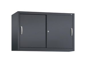 4051803597361 - C+P Aufsatzschrank H790xB1200xT400mm Korpus Schwarzgrau Fronten Schwarzgrau Anzahl Fächer 1 Ergolock