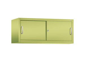 4063332003329 - ACURADO Aufsatzschrank mit Schiebetüren HxBxT 500 x 1200 x 500 mm viridingrün