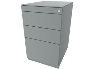 5020073784336 - BISLEY Standcontainer Note™ mit 2 Universalschubladen 1 Hängeregistratur mit Top Tiefe 565 mm silber