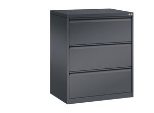 4053597261978 - Karteikartenschrank ACURADO 2-bahnig 3 Schübe schwarzgrau