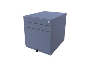 5020073821574 - BISLEY Rollcontainer Note™ mit 2 Universalschubladen 1 Hängeregistratur HxBxT 565 x 420 x 565 mm blau