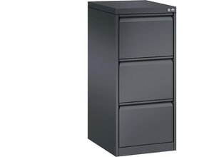 4025314217988 - Karteikartenschrank ACURADO 1-bahnig 3 Schübe schwarzgrau