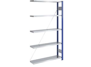 4250623788366 - eurokraft pro Lager-Steckregal Regalständer blau Boden verzinkt HxB 2000 x 1000 mm Anbauregal Tiefe 300 mm 4250623788366 - eurokraft pro Lager-Steckregal Regalständer blau Boden verzinkt HxB 2000 x 1000 mm Anbauregal Tiefe 300 mm