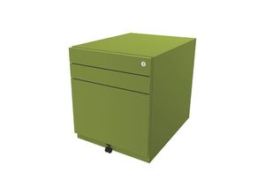 5020073766943 - BISLEY Rollcontainer Note™ mit 2 Universalschubladen 1 Hängeregistratur HxBxT 565 x 420 x 565 mm grün