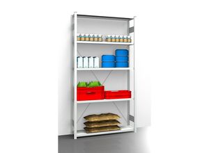 4061753031105 - eurokraft pro Hygiene-Steckregal Regalhöhe 2350 mm 5 Fachböden BxT 1275 x 385 mm Grundregal 4061753031105 - eurokraft pro Hygiene-Steckregal Regalhöhe 2350 mm 5 Fachböden BxT 1275 x 385 mm Grundregal