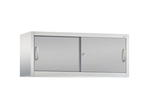 4063332001806 - C+P Aufsatzschrank H500xB1200xT400mm Korpus Lichtgrau Fronten Weißaluminium Anzahl Fächer 1