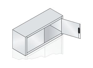 4025314798319 - ACURADO Aufsatzschrank mit Flügeltüren HxBxT 500 x 1200 x 400 mm lichtgrau