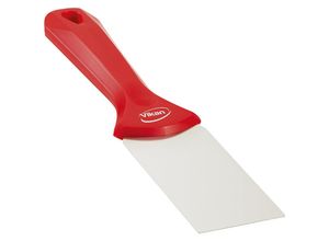 5705022004733 - Vikan Handschaber mit Edelstahlblatt Breite 50 mm VE 10 Stk rot