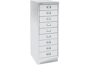 5020073503395 - BISLEY MultiDrawer™ 39er Serie mit Sockel DIN A3 9 Schubladen lichtgrau