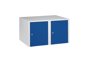 4250618223209 - Aufsatzschrank 2 Abteile HxBxT 445 x 800 x 500 mm enzianblau