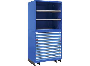 7630022345211 - Modulares Schranksystem 9 Schubladen 2 Fachböden HxBxT 2100 x 1005 x 695 mm 7630022345211 - Modulares Schranksystem 9 Schubladen 2 Fachböden HxBxT 2100 x 1005 x 695 mm