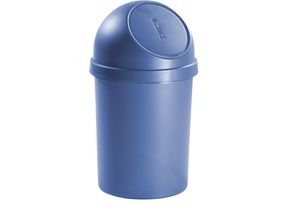 4012086079678 - helit Push-Abfallbehälter aus Kunststoff Volumen 45 l HxØ 700 x 400 mm blau VE 2 Stk