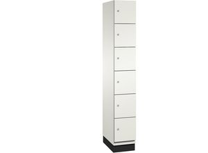 4060061200678 - CAMBIO Schließfachschrank mit HPL-Türen 6 Fächer Korpus reinweiß Tür weiß Breite 300 mm 4060061200678 - CAMBIO Schließfachschrank mit HPL-Türen 6 Fächer Korpus reinweiß Tür weiß Breite 300 mm