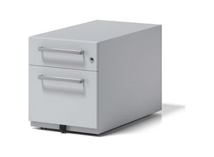 5020073838510 - BISLEY Rollcontainer Note™ mit 1 Hängeregistratur 1 Universalschublade HxBxT 495 x 420 x 775 mm mit Griff lichtgrau