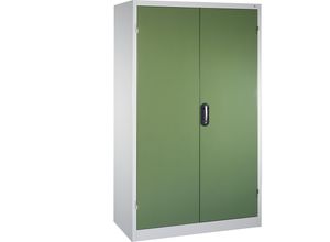 4050646428603 - Großraumschrank extrahoch HxB 1950 x 1200 mm Tiefe 500 mm Türe resedagrün