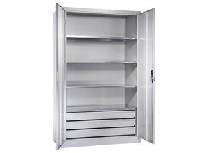 4050646379165 - Großraumschrank extrahoch HxB 1950 x 1200 mm Tiefe 500 mm Türe lichtgrau