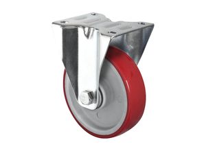 4260475211677 - eurokraft basic PU-Reifen rot auf Polyamidfelge Rad-Ø x Breite 160 x 46 mm ab 2 Stk Bockrolle 4260475211677 - eurokraft basic PU-Reifen rot auf Polyamidfelge Rad-Ø x Breite 160 x 46 mm ab 2 Stk Bockrolle